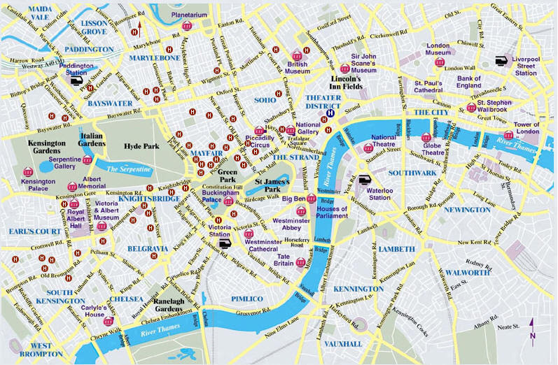 Cartina Di Londra Con Zone