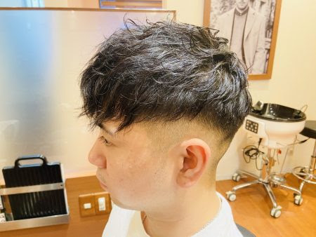 刈り上げツーブロックツイストパーマ 上尾の理容室 床屋 モッズ ヘアメン上尾東口店
