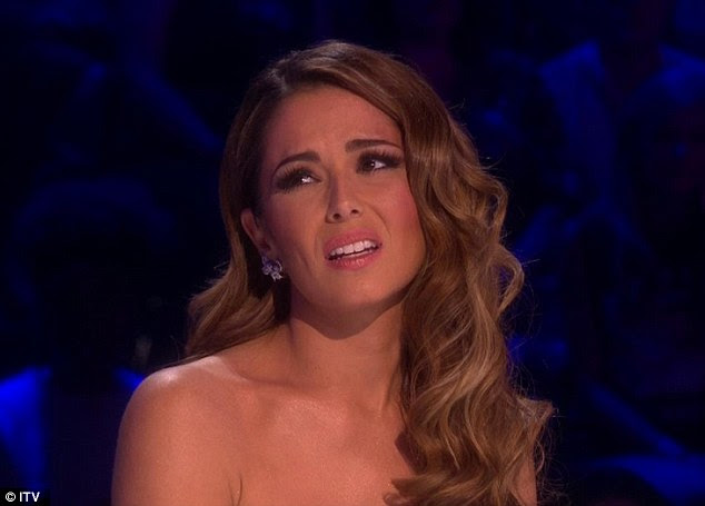 Frustrated: Cheryl Fernandez-Versini gets mad when warm-up host calls by her former married name