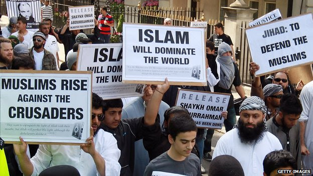 Muslim protest in London