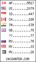 visitors by country counter