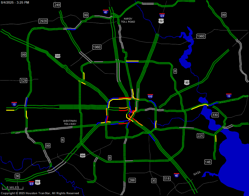 Dallas Real Time Traffic Map Houston TranStar   Traffic Map