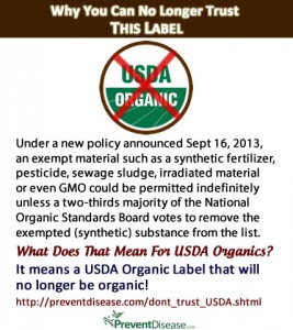 USDA Organic Labels No Longer Trustworthy