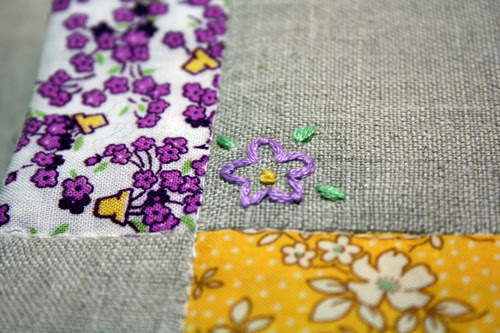 embroidery on linen