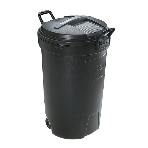 Where can I buy a 32 gal trash can with wheels and hinged lid?