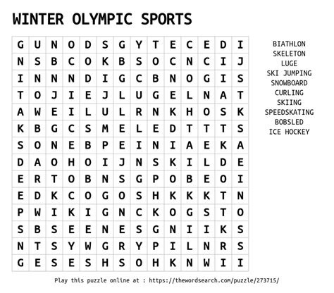  download word search on winter olympic sports