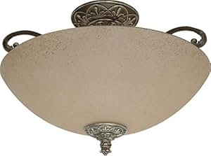 Nuvo 60/1144 Gold Coast Semi-Flush Dome With Amethyst Glass - Semi ...