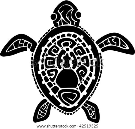 Tribal Tattoos Turtles. stock vector : Tribal Tattoo