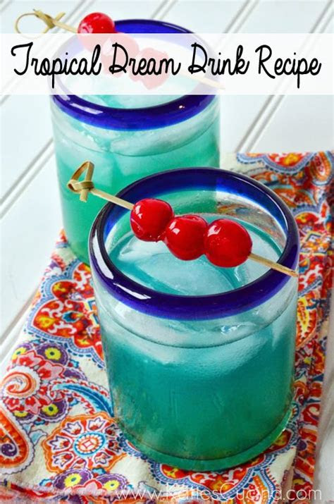 malibu rum blue curacao  pineapple juice  pinterest