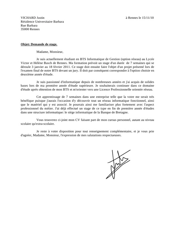 lettre de motivation stage licence pro banque - Modele de ...