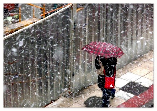 Así nieva en mi calle, ahora mismo