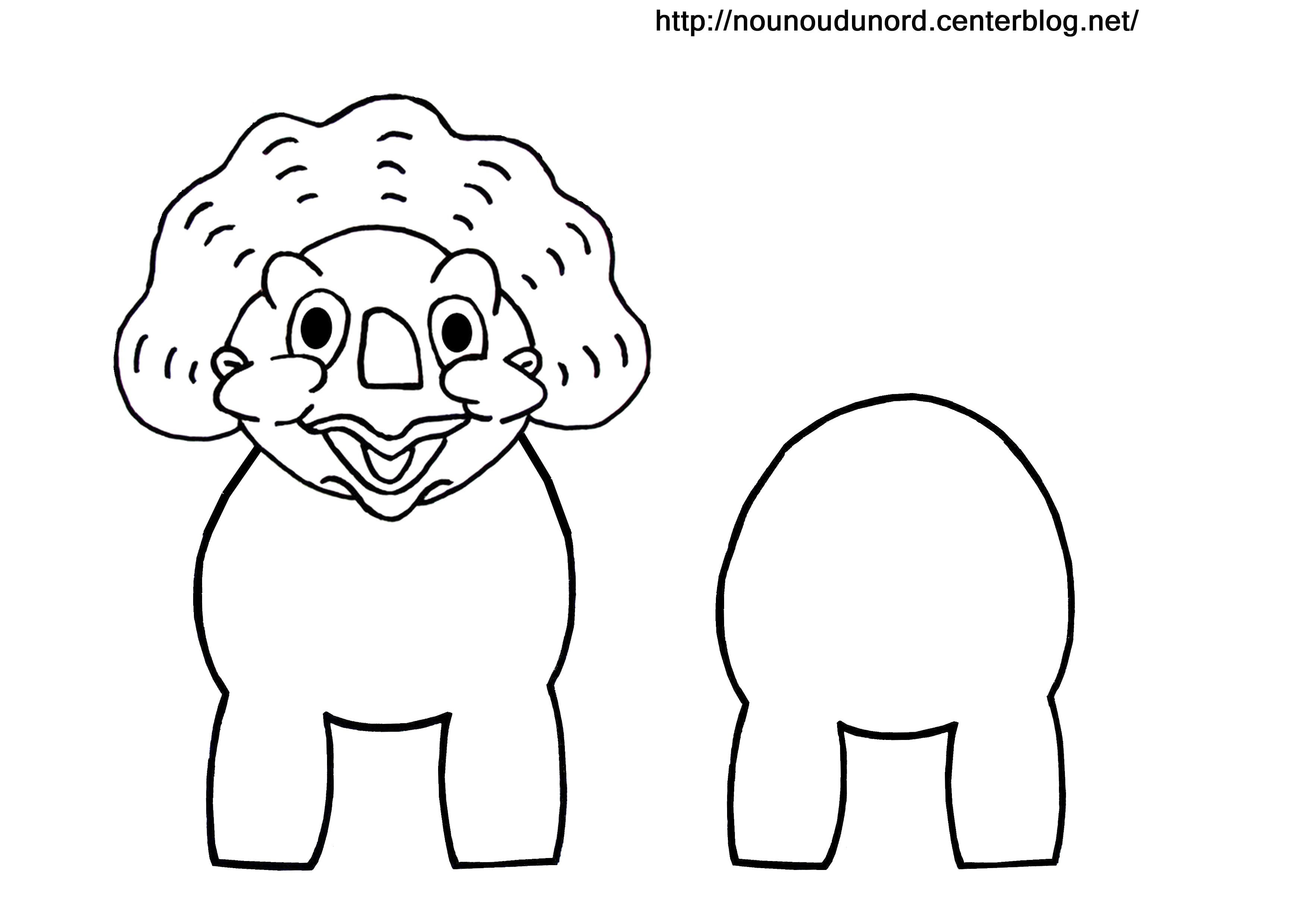 Dessin de dinosaure   colorier