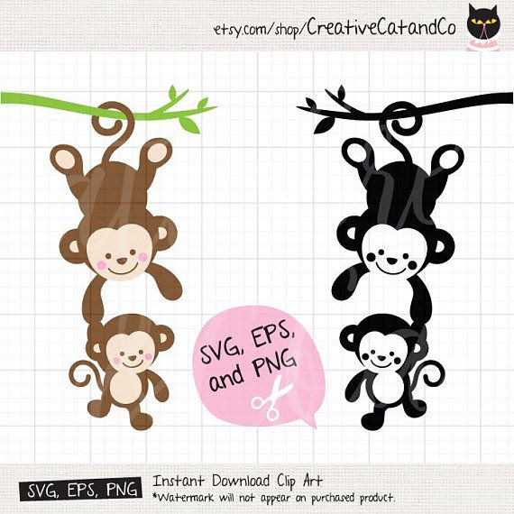 Baby Monkey Silhouette at GetDrawings | Free download