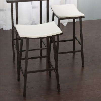 Amisco 26-Inch Nathan Counter Stool Shadow Faux Leather Mat Black, Mat Black