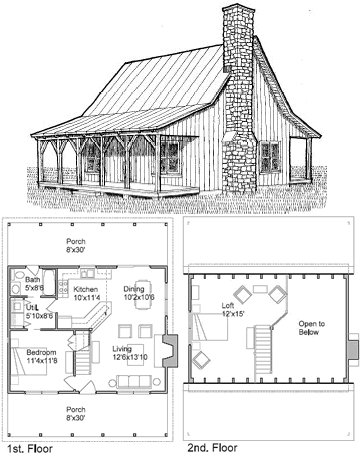 Cabin Floor Plans with Loft