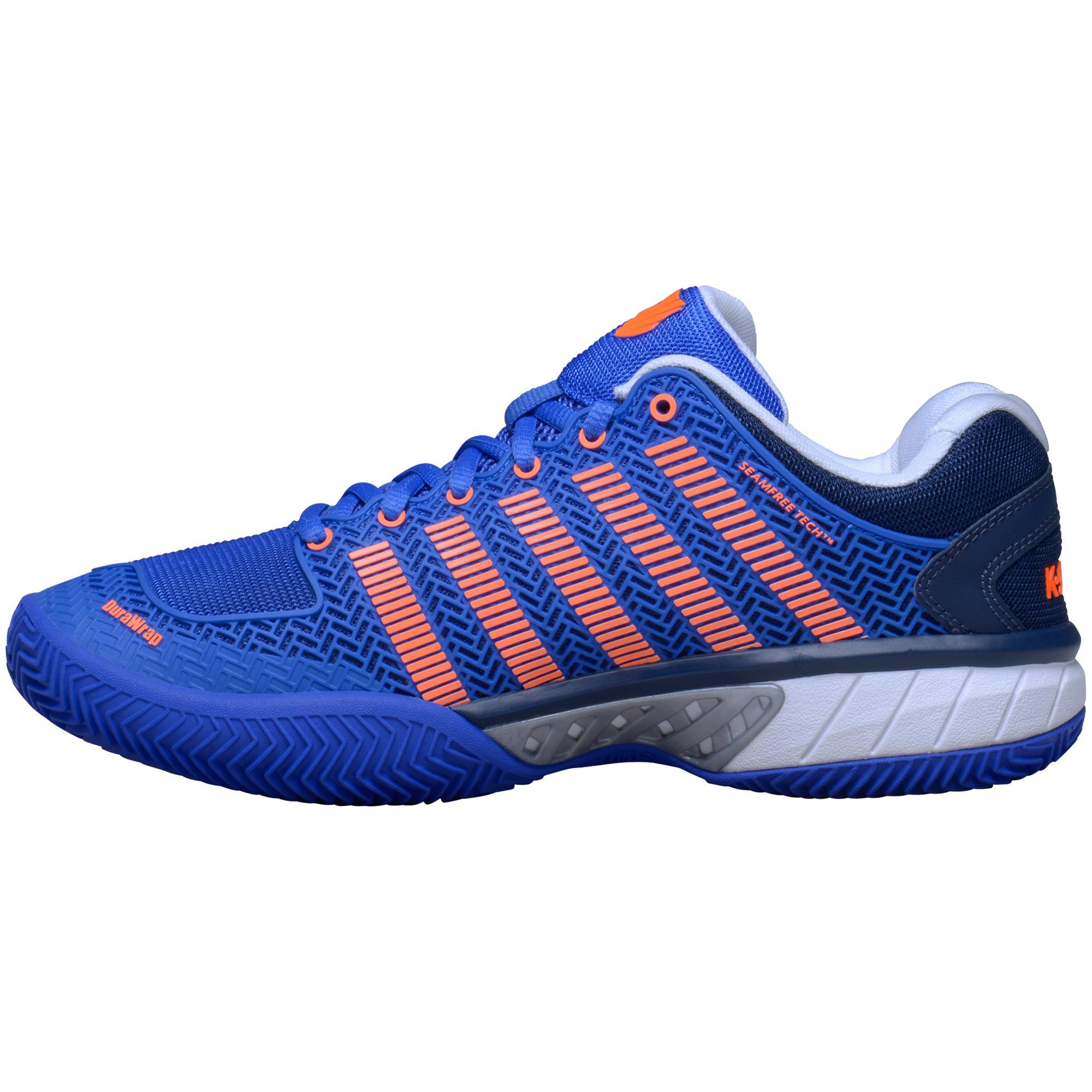 K Swiss Mens Hypercourt Express Tennis Shoes Blue Orange K Swiss Mens Hypercourt Express Tennis Shoes Blue Orange