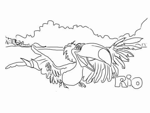Rafael Is Looking Very Cheerful Coloring Page Free Printable Coloring Pages