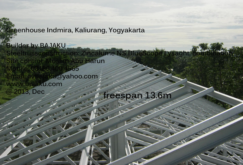 Baja Ringan Atap rumah tananam Greenhouse