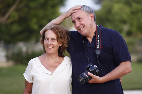 Abuelos felices... y agotados