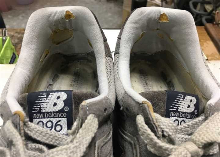 ニューバランス New Balance の修理例1 靴修理なかじま