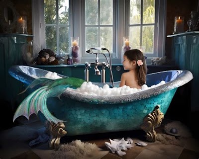 Interior Decorating: "Mermaid In The Bathtub"