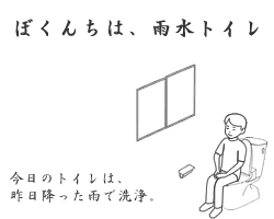 学校のトイレへの雨水利用 レインワールド