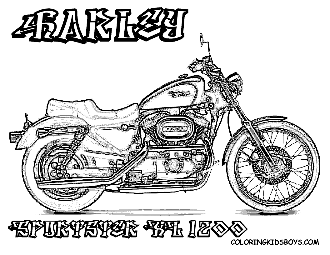 Printable Harley Davidson Wiggles Coloring Pages Clip Art Library