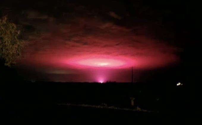 Mysterious pink glow in Australia … not aliens