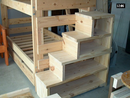 woodworking plans for bunk beds with stairs