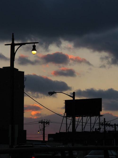sunset in Jersey City, New Jersey