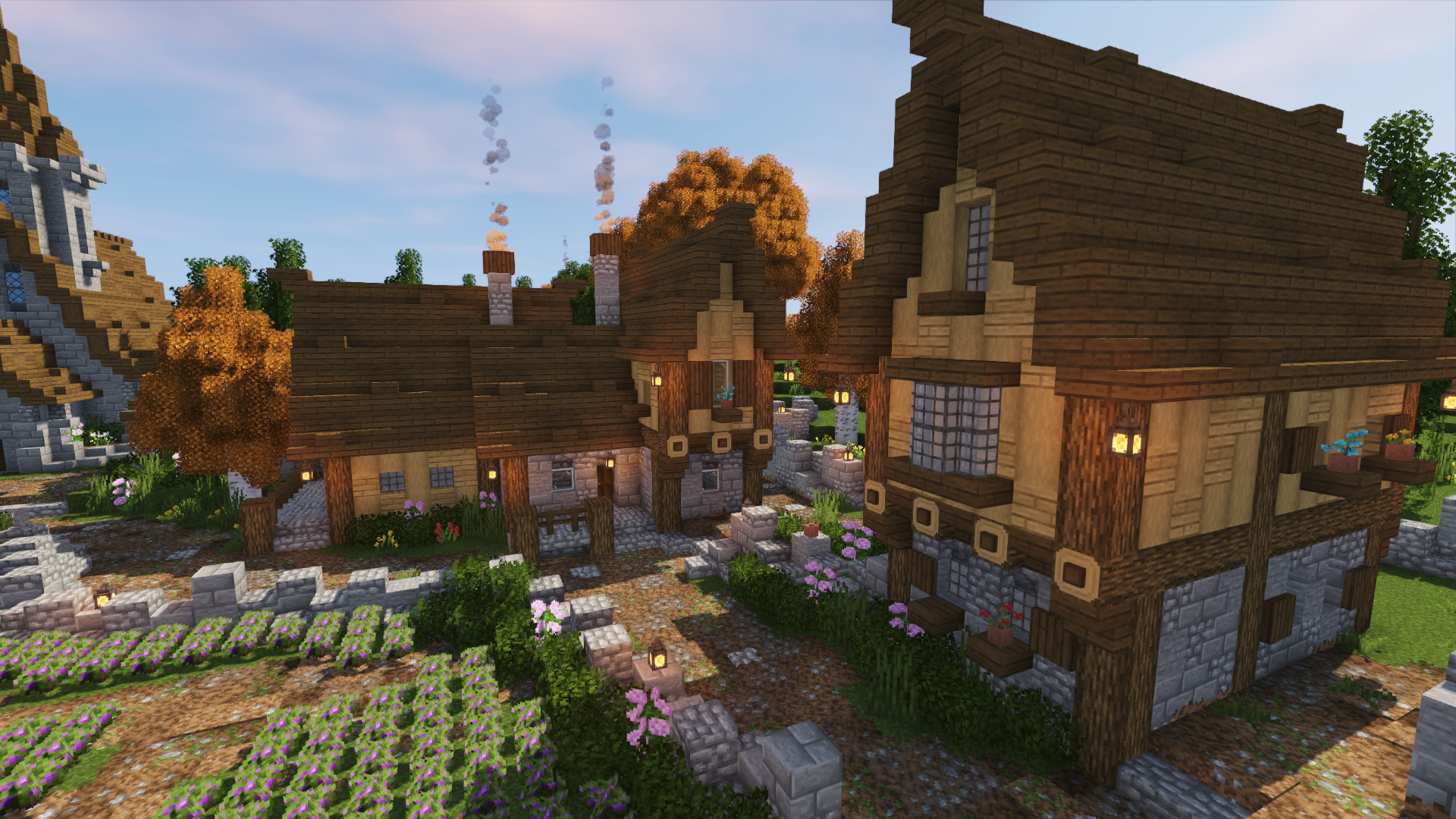 Minecraft Village Transformation Timelapse - Part 1 - BlueNerd