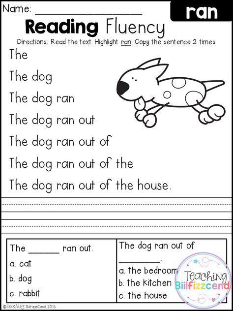 Preschool worksheets pdf free printable. free kindergarten reading fluency and comprehension reading