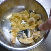 米粉のレシピ バナナパンケーキの作り方