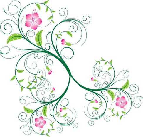 Free Backgrounds on Free Swirl Floral Vector   Free Vector Graphics   All Free Web