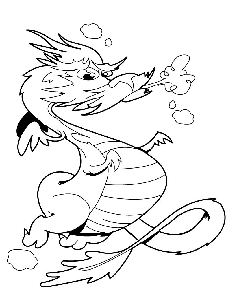Download Free Printable Chinese Dragon Coloring Pages For Kids