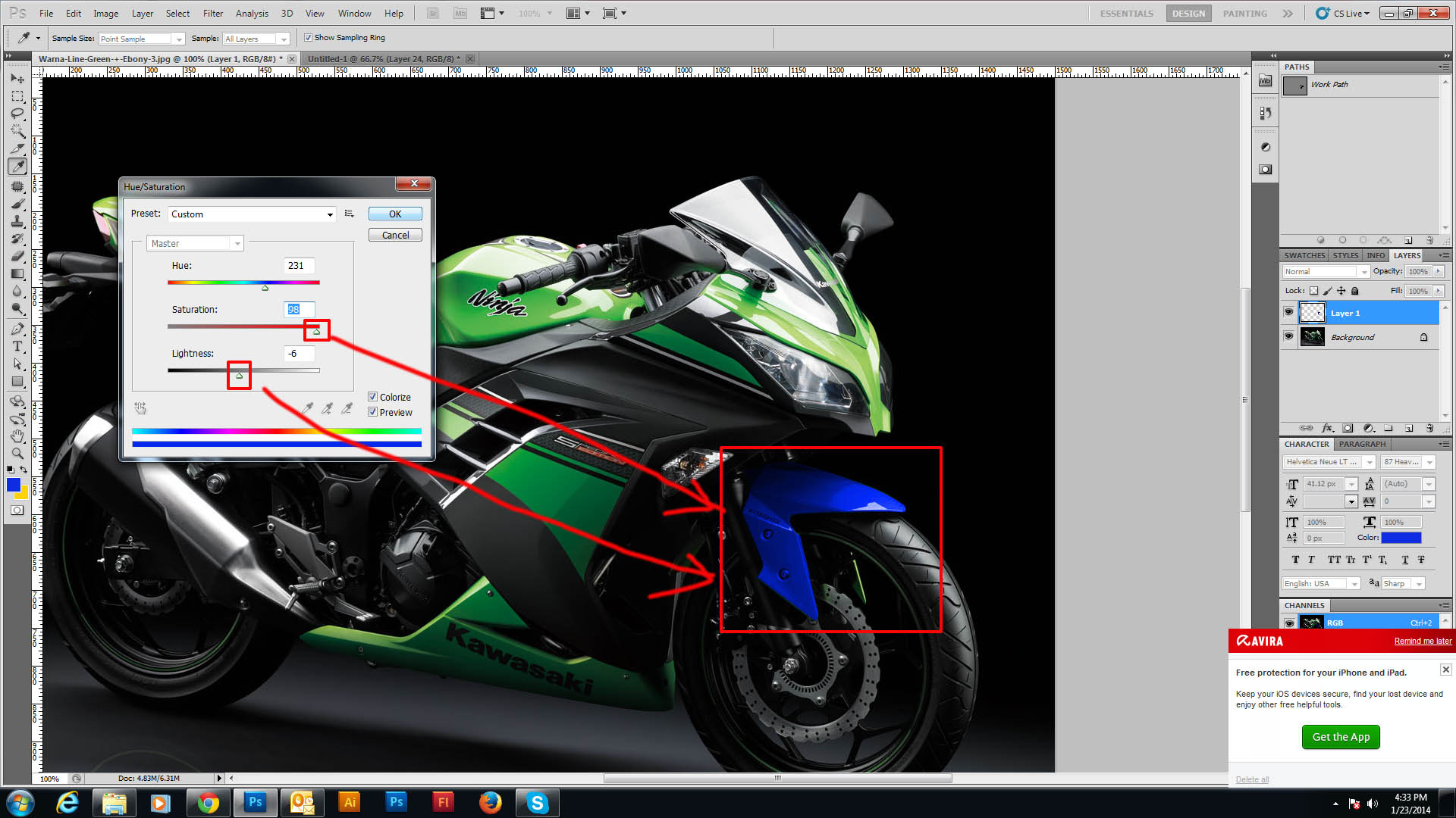 Tutorial Sederhana Pewarna An Body Motor Di Photoshop Untuk Modif