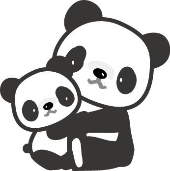 パンダのイラスト 無料イラスト