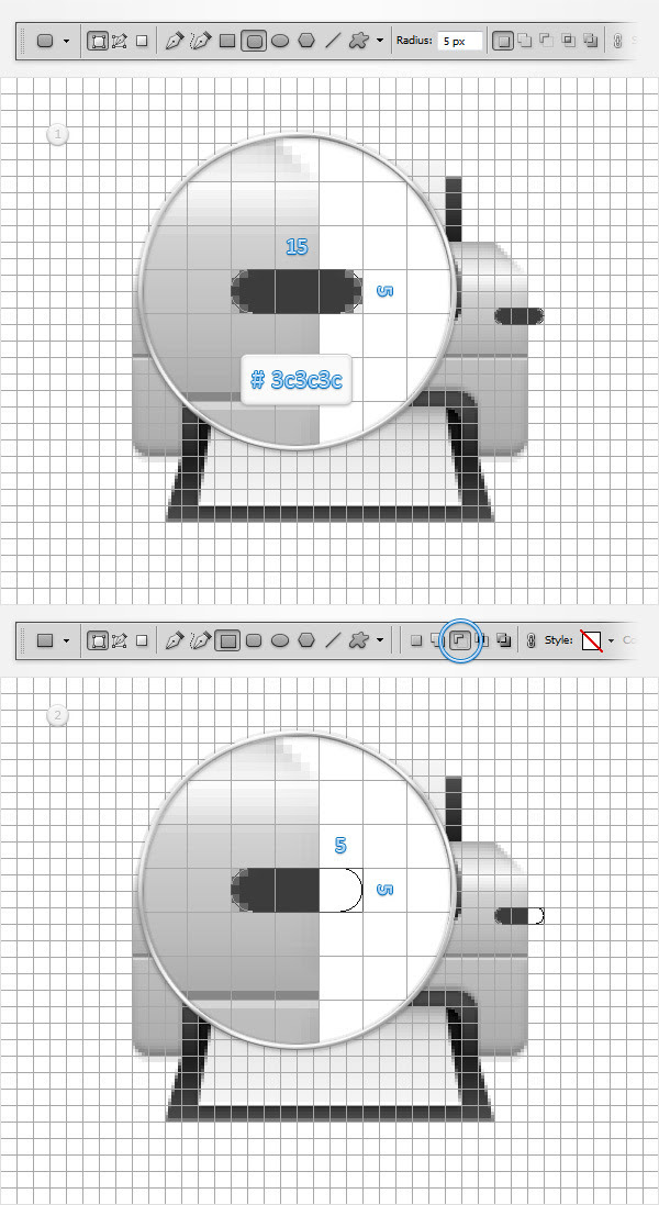 Create a Printer Icon in Adobe Photoshop 15