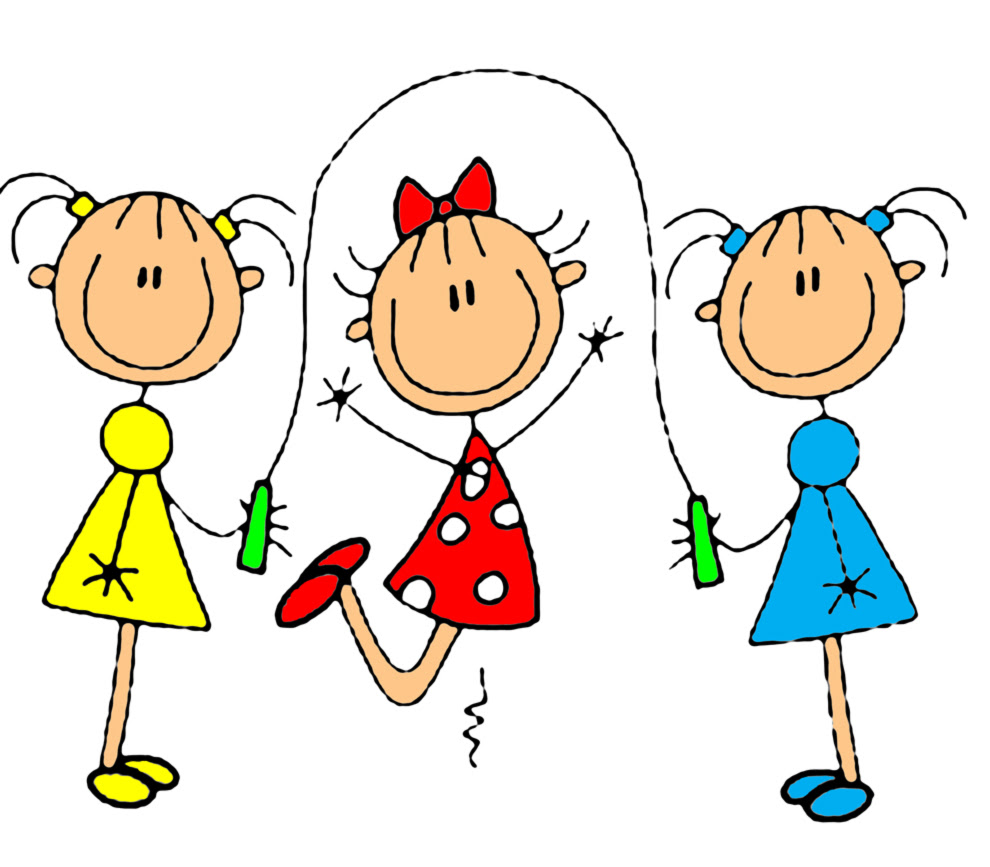 Bambini Disegno di Gioco della Corda da colorare Disegno di Gioco della Corda a colori