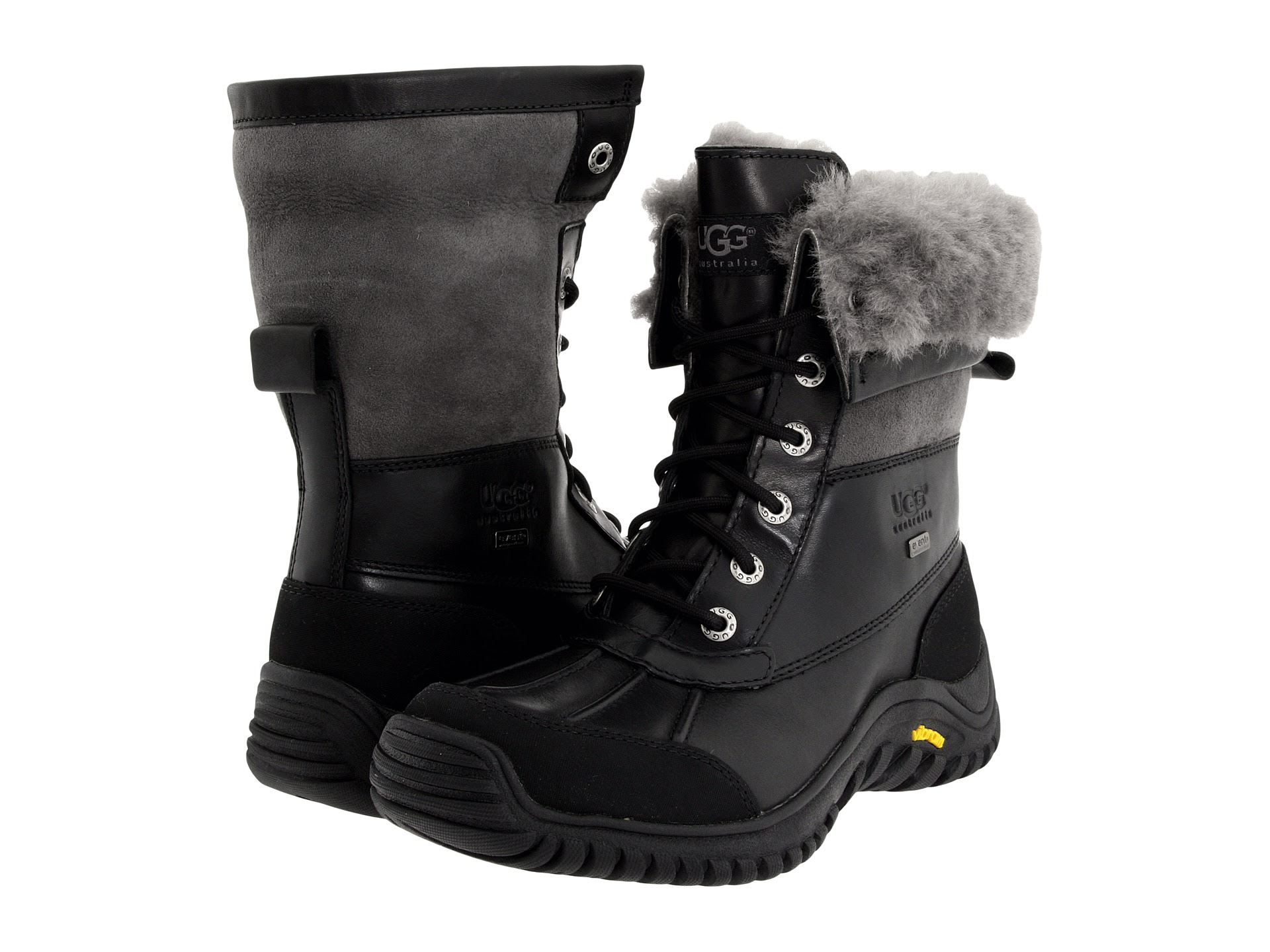 UGG Adirondack Boot II BlackGrey - Zappos Free Shipping BOTH Ways