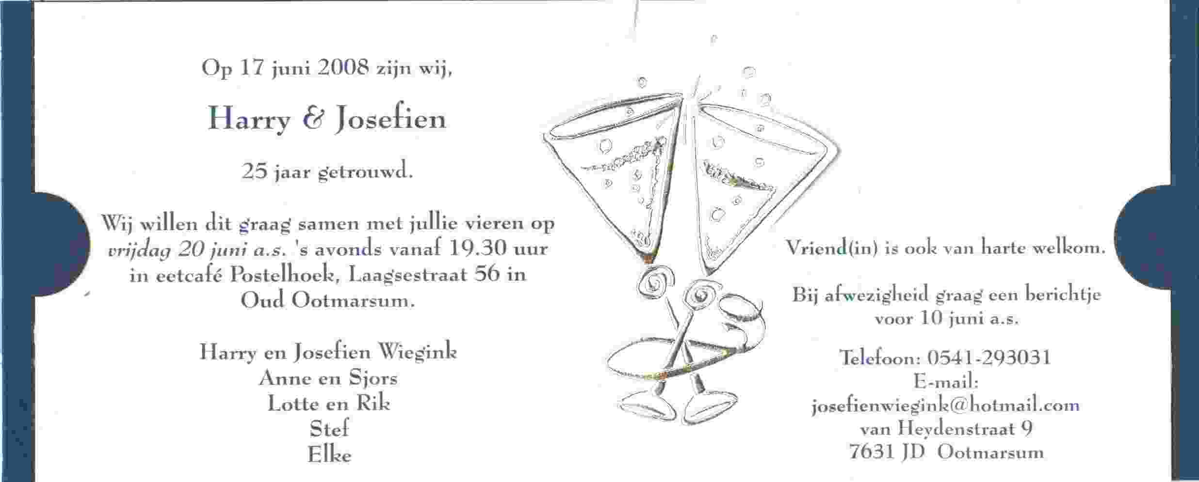 Tekst Voor Uitnodiging 25 Jarig Huwelijk