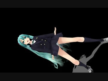 Mmd Jkなrlミクさんの一心不乱 黒背景 ニコニコ動画