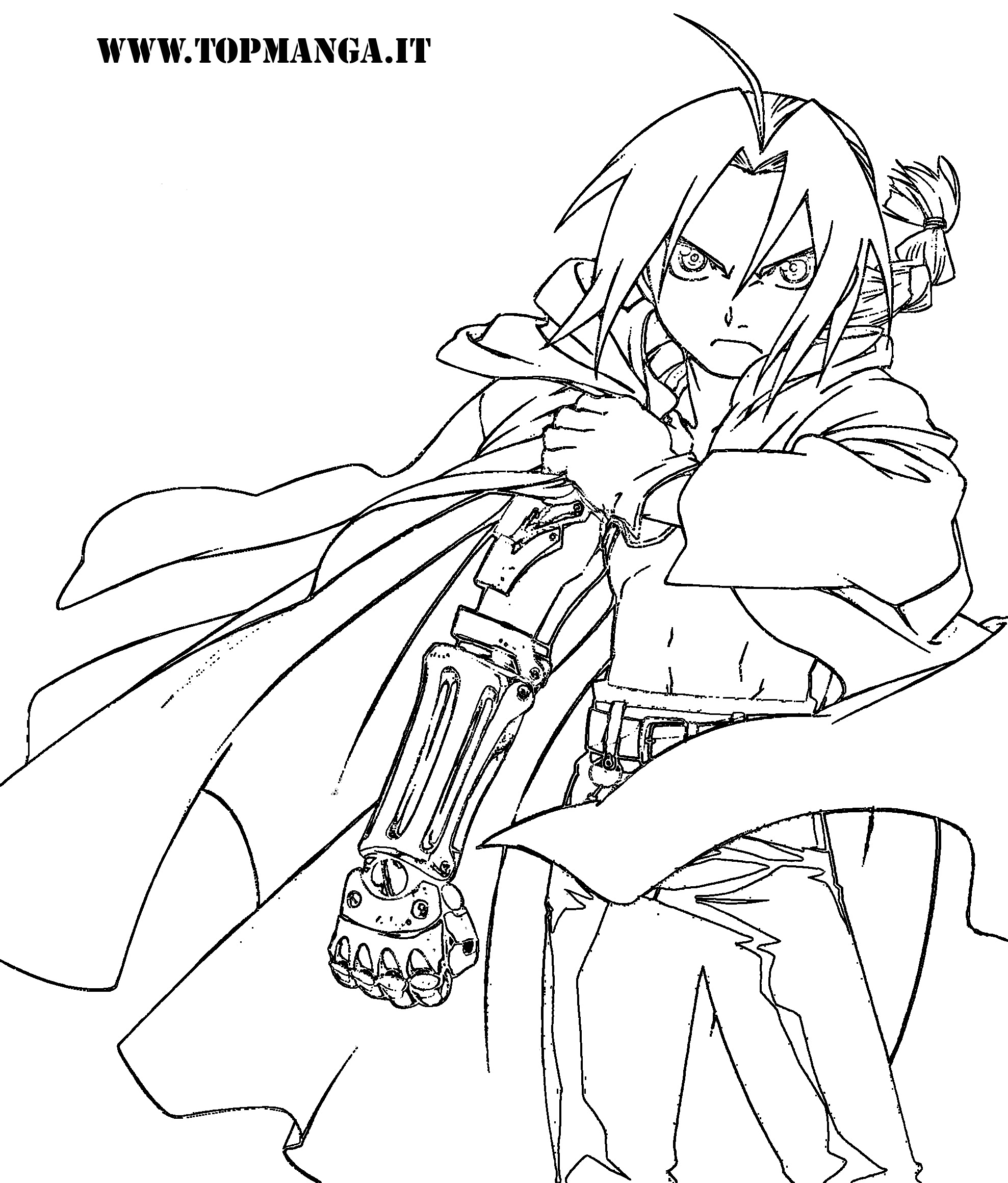 immagine da colorare FULLMETAL ALCHEMIST immagine da colorare FULLMETAL ALCHEMIST
