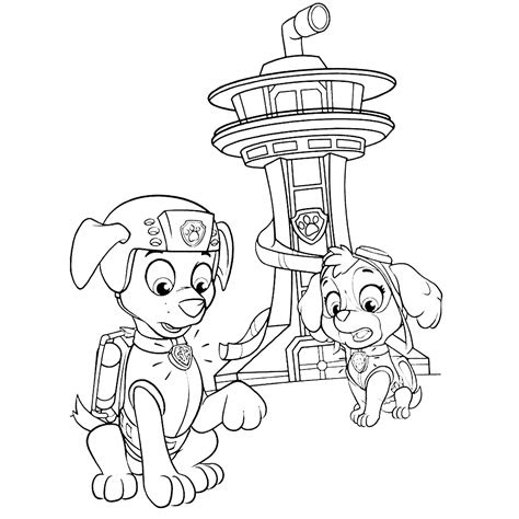 kleurplaten paw patrol afdrukken