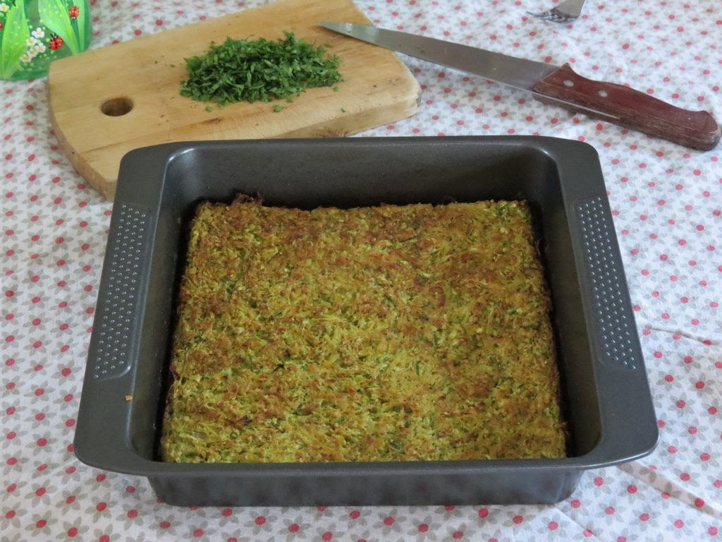 Galette De Courgettes Et De Pommes De Terre Cuite Au Four