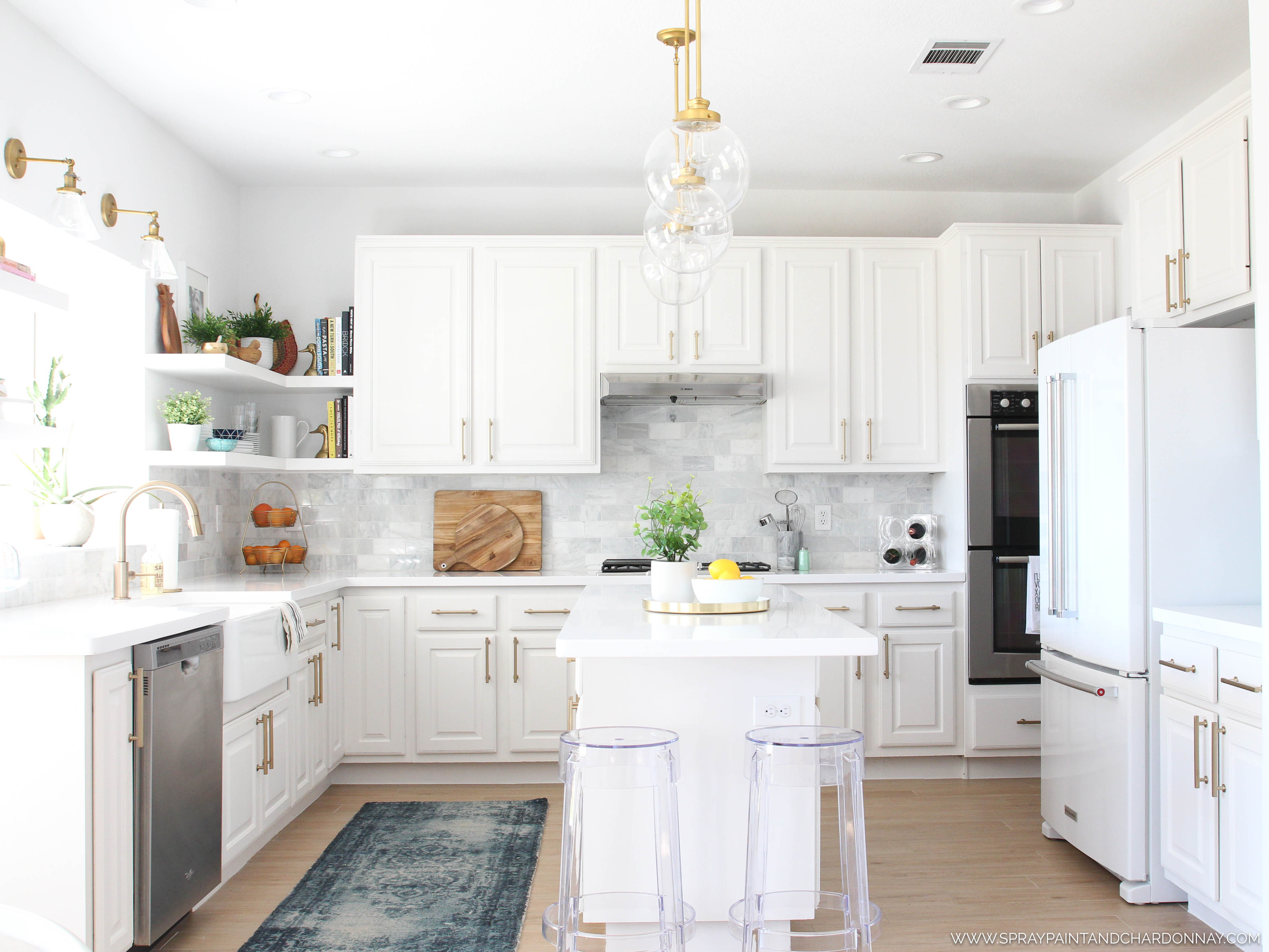 BEFORE & AFTER: KITCHEN | Spray Paint & Chardonnay