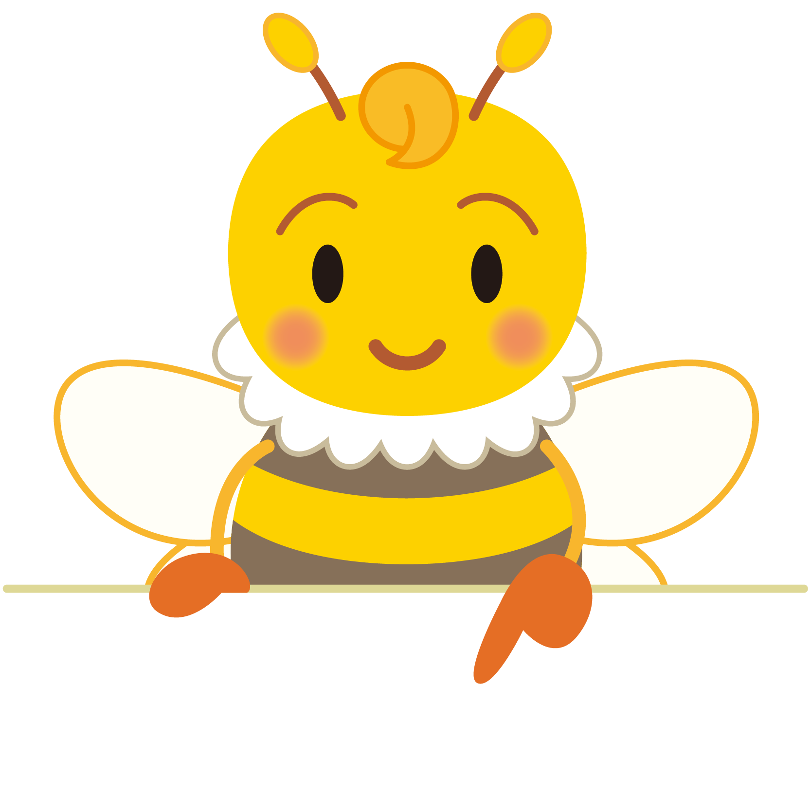 商用フリー 無料イラスト 指差しみつばち 蜂 Honeybee009 商用ok フリー素材集 ナイスなイラスト