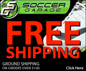 300x250 SoccerGarage Free Shipping banner