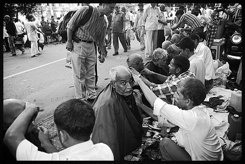 Barbers at Banganga by firoze shakir photographerno1