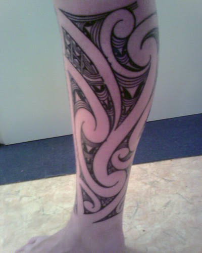 Maori Tattoo Right Lower Leg (Set)